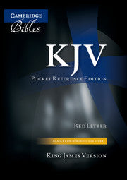 KJV Pocket Reference Bible, Black French Morocco Leather - Re-vived