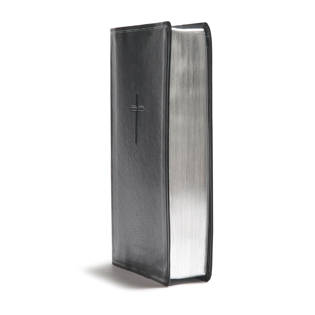 CSB Everyday Study Bible, Charcoal LeatherTouch - Re-vived