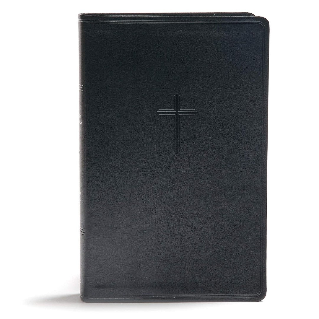 CSB Everyday Study Bible, Charcoal LeatherTouch - Re-vived