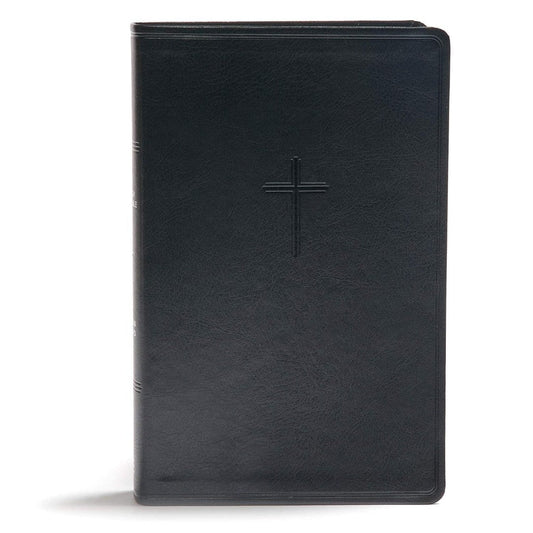 CSB Everyday Study Bible, Charcoal LeatherTouch - Re-vived