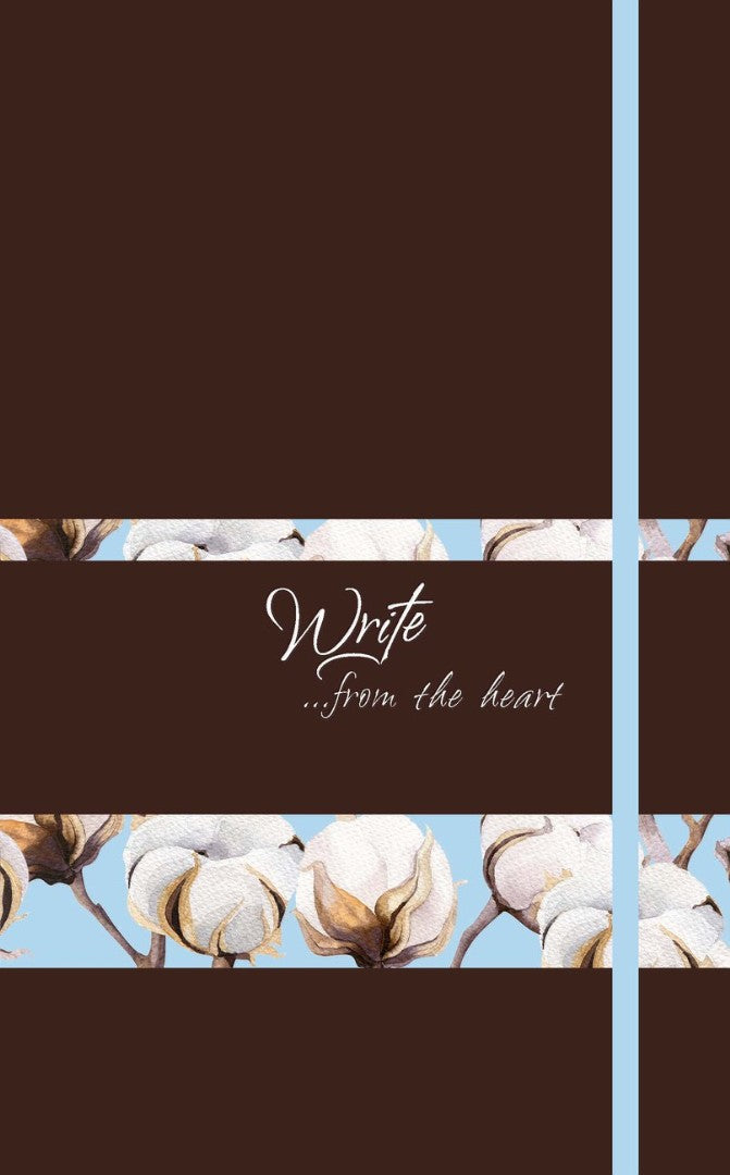 Write Journal: From the Heart, Cotton Flowers (Nutmeg) - Re-vived