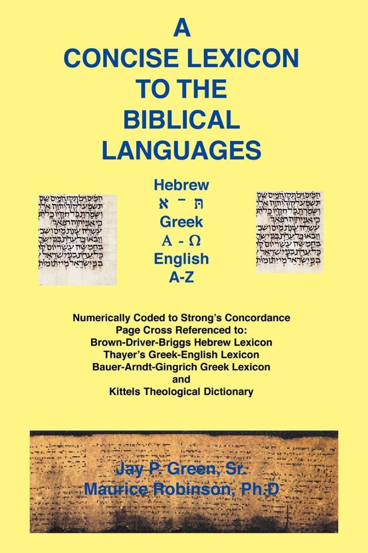 Concise Lexicon to the Biblical Languages - Re-vived