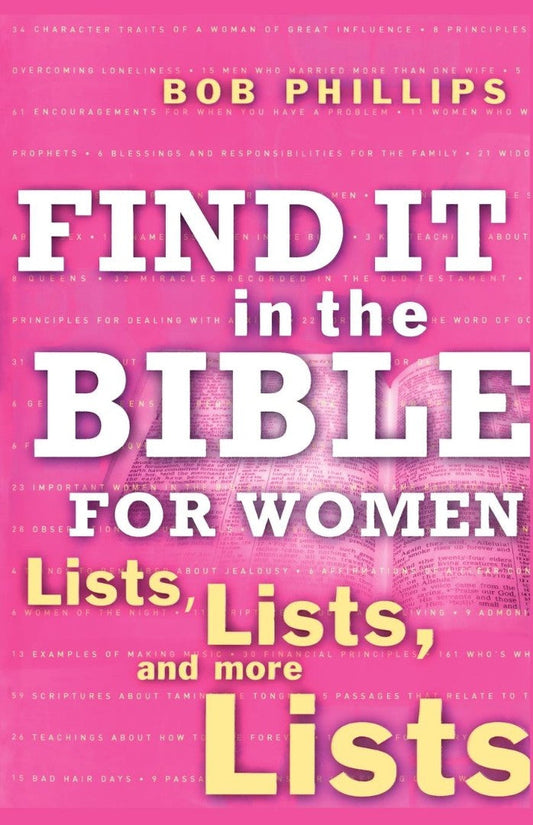 Find It in the Bible for Women - Re-vived
