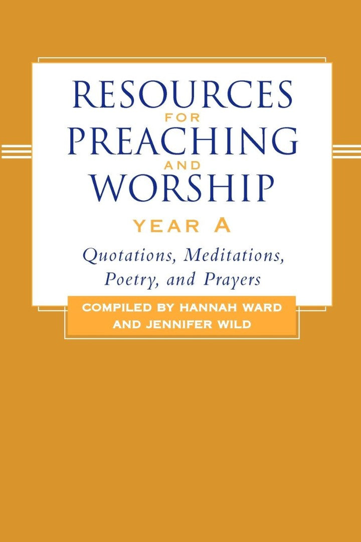 Resources for Preaching and Worship Year a - Re-vived