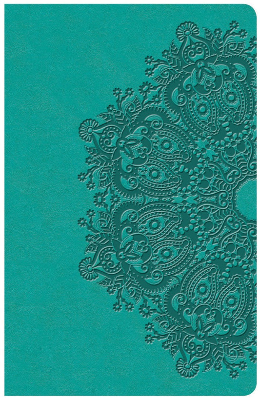 KJV Large Print Personal Size Reference Bible, Teal - Re-vived