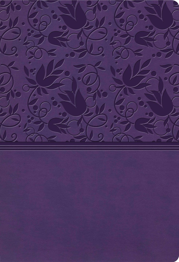 KJV Super Giant Print Reference Bible, Purple LeatherTouch, - Re-vived