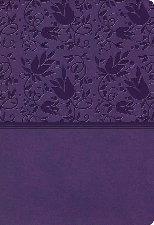 KJV Super Giant Print Reference Bible, Purple LeatherTouch, - Re-vived