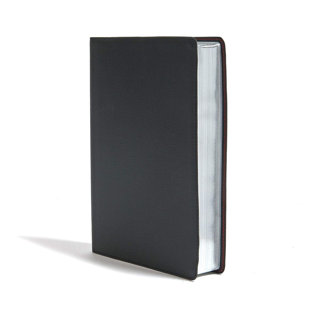 KJV Super Giant Print Reference Bible, Black Genuine Leather - Re-vived