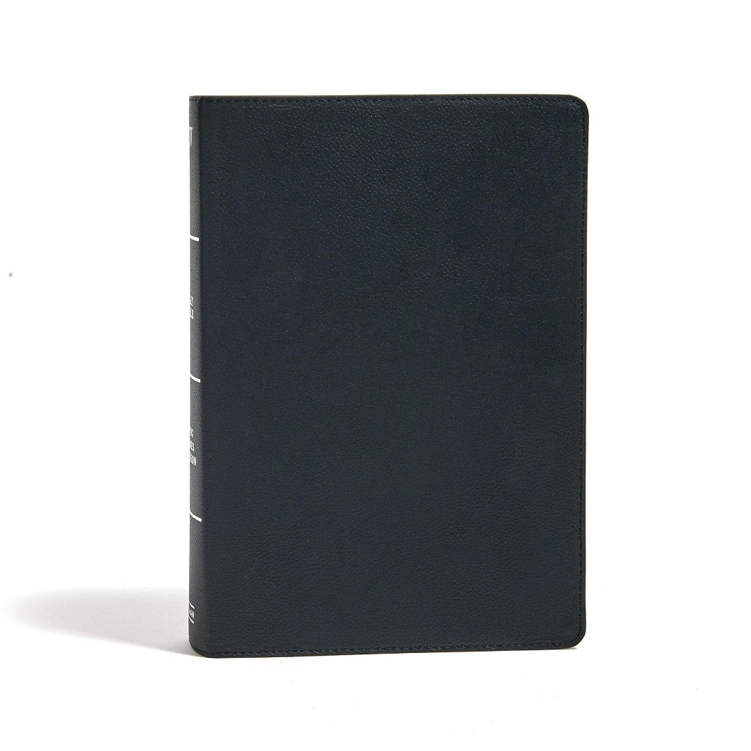 KJV Super Giant Print Reference Bible, Black Genuine Leather - Re-vived