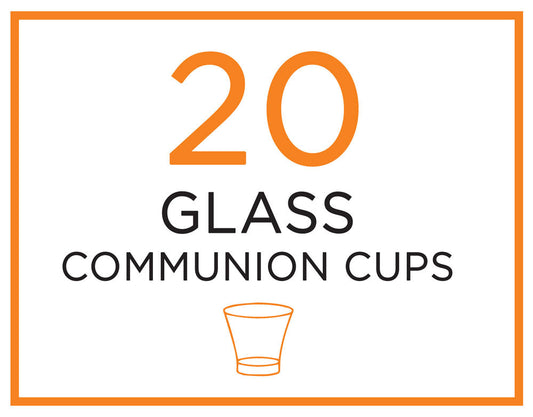 CLC Glass Communion Cups - Pack of 20