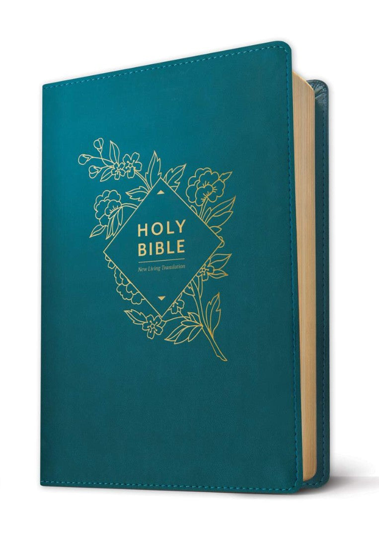 NLT Holy Bible, Giant Print, Teal, Red Letter - Re-vived