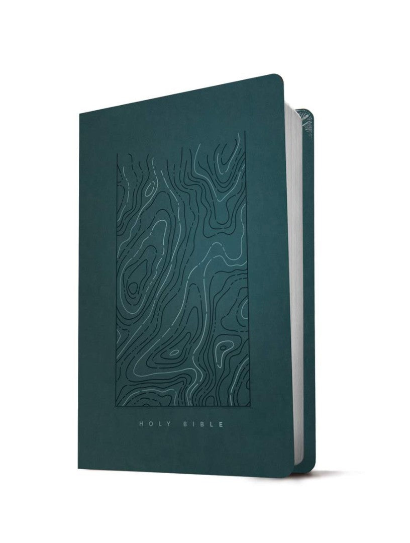 NLT Thinline Reference Bible, Filament Edition, Teal - Re-vived