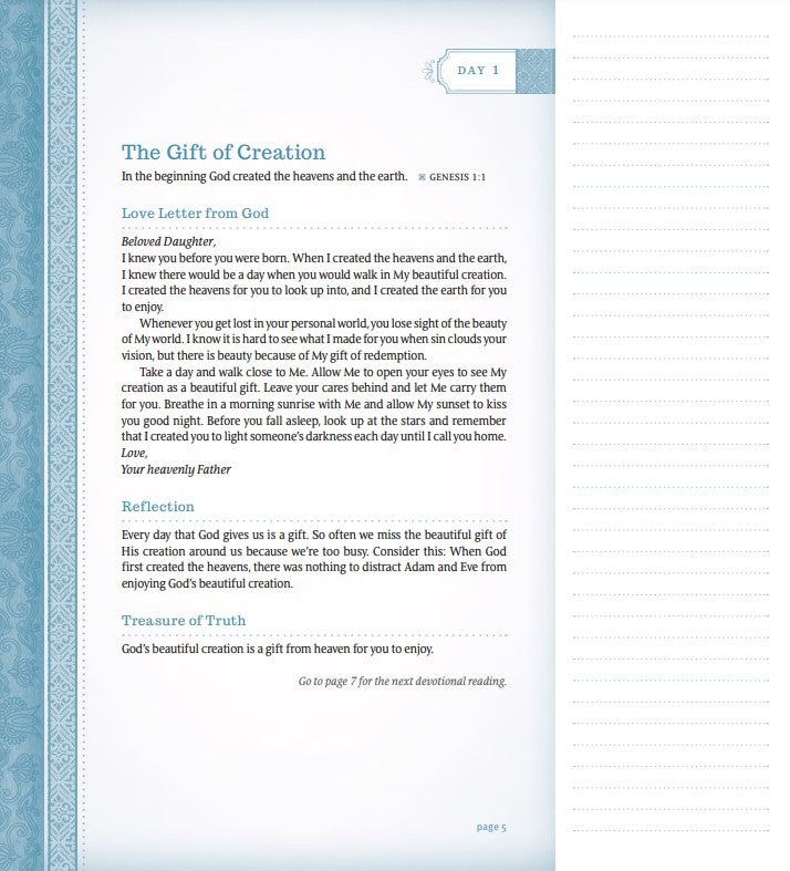 NLT THRIVE Creative Journaling Devotional Bible, Teal - Re-vived