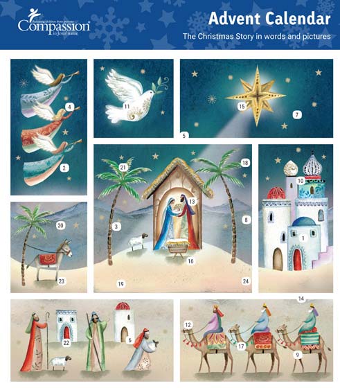 Christmas Scene Advent Calendar