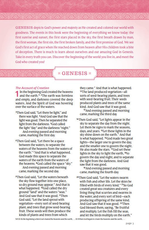 NLT THRIVE Devotional Bible for Women, Rose Metallic - Re-vived