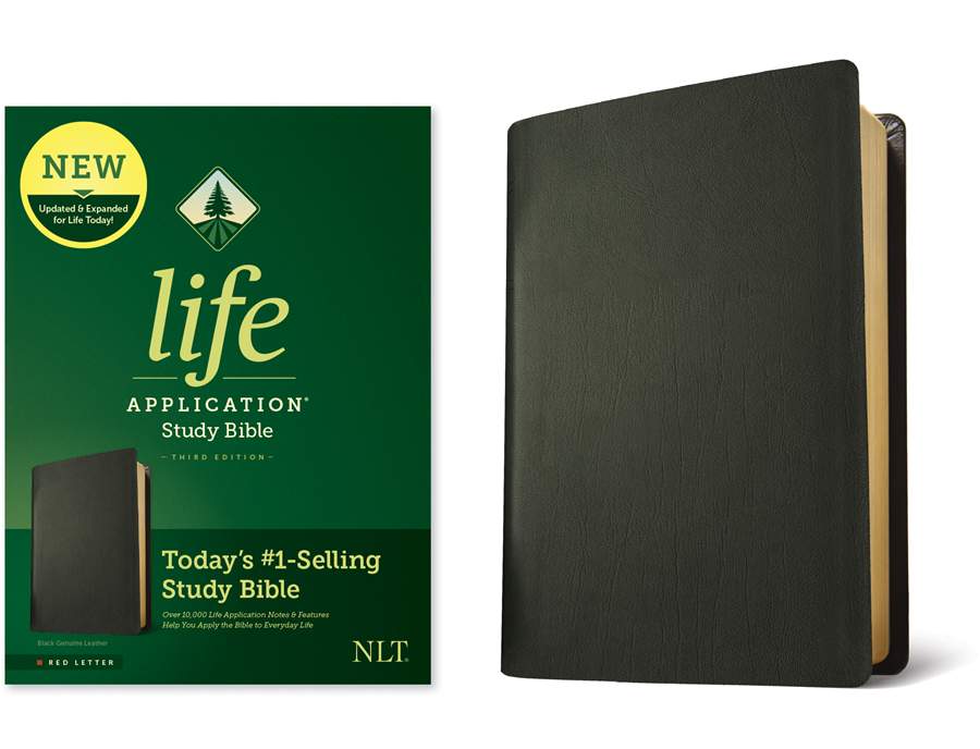 NLT Life Application Study Bible, Third Edition, Black - Re-vived