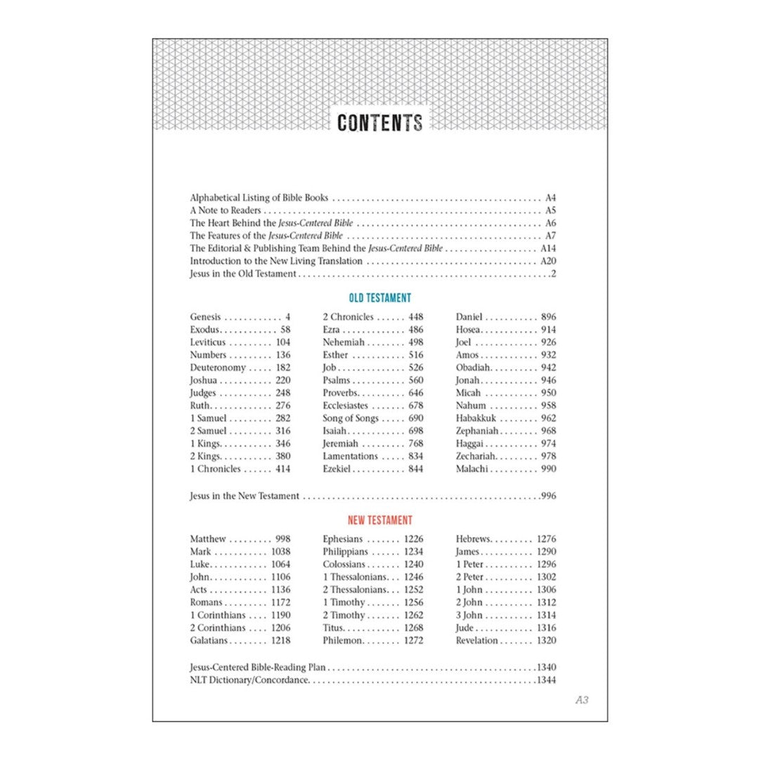 NLT Jesus-Centered Bible - Re-vived