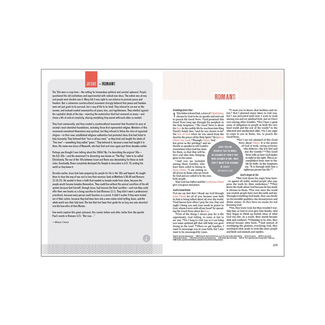 NLT Jesus-Centered Bible - Re-vived