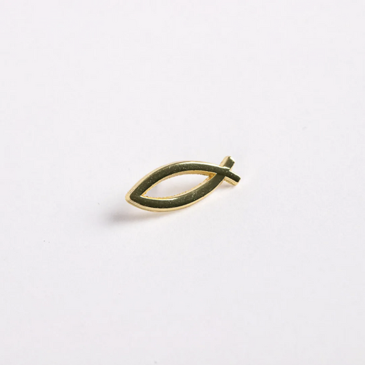 Gold Fish Open Lapel Pin (pack of 6) - Re-vived