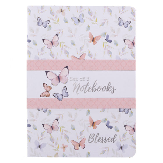 Butterfly Notebook Set (pack of 3) - Re-vived