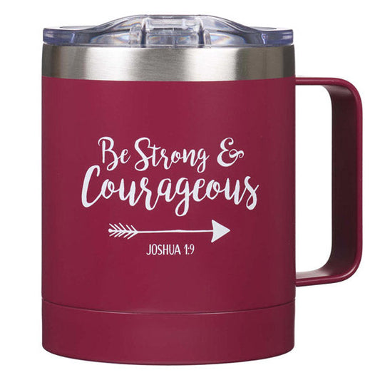 Be Strong Stainless Steel Camp Style Mug - Re-vived