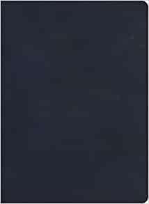 KJV Single-Column Wide-Margin Bible, Navy LeatherTouch