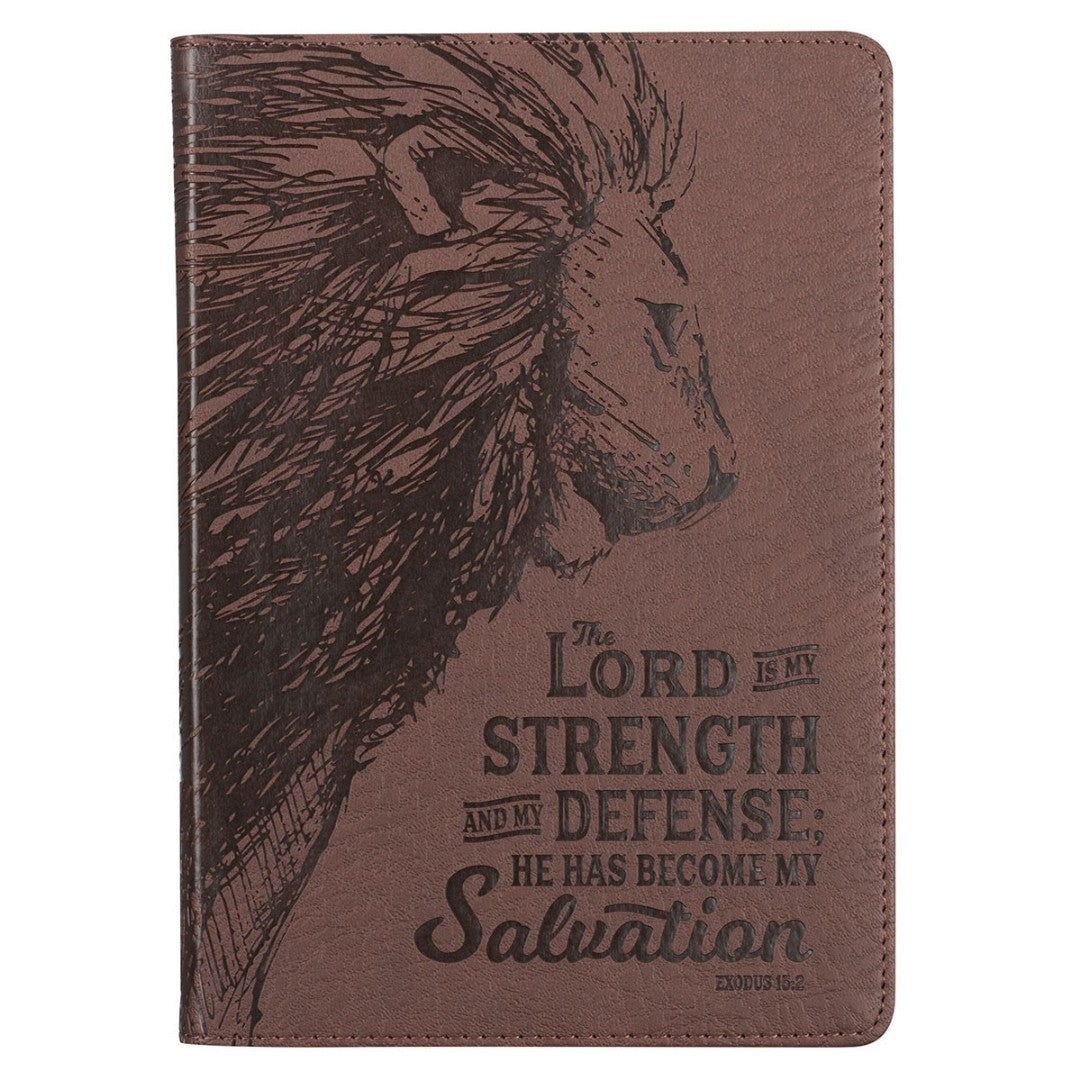 My Strength and Defense Faux Leather Classic Journal - Re-vived