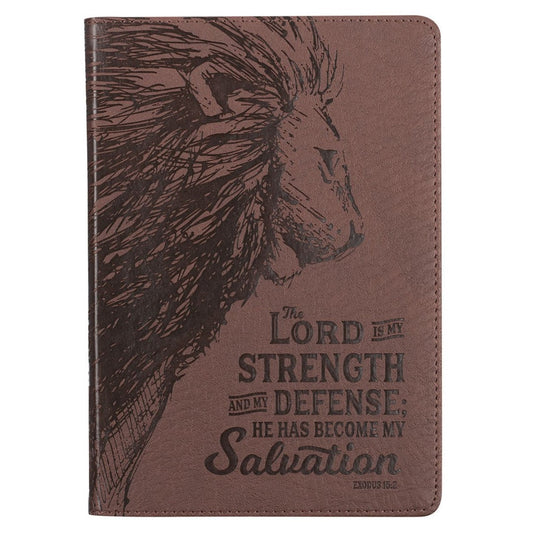My Strength and Defense Faux Leather Classic Journal - Re-vived