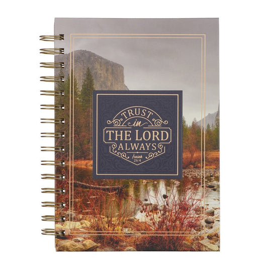 Trust in the Lord Always Large Wirebound Journal - Re-vived