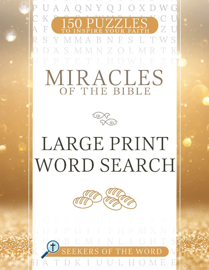 Miracles of the Bible Large Print Word Search - Re-vived