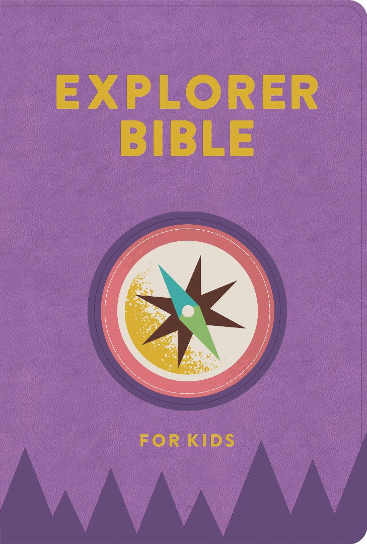 CSB Explorer Bible for Kids, Lavender Compass LeatherTouch - Re-vived
