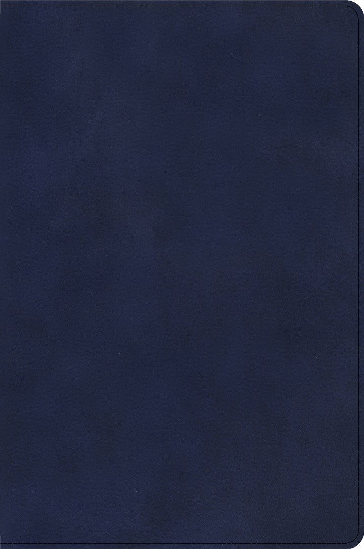 CSB Large Print Thinline Bible, Navy LeatherTouch - Re-vived