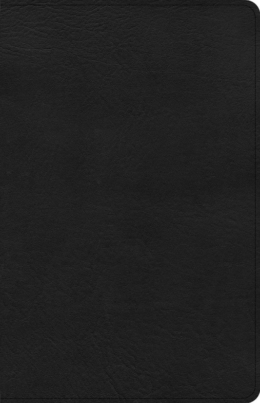 CSB Large Print Personal Size Reference Bible, Black Leather - Re-vived