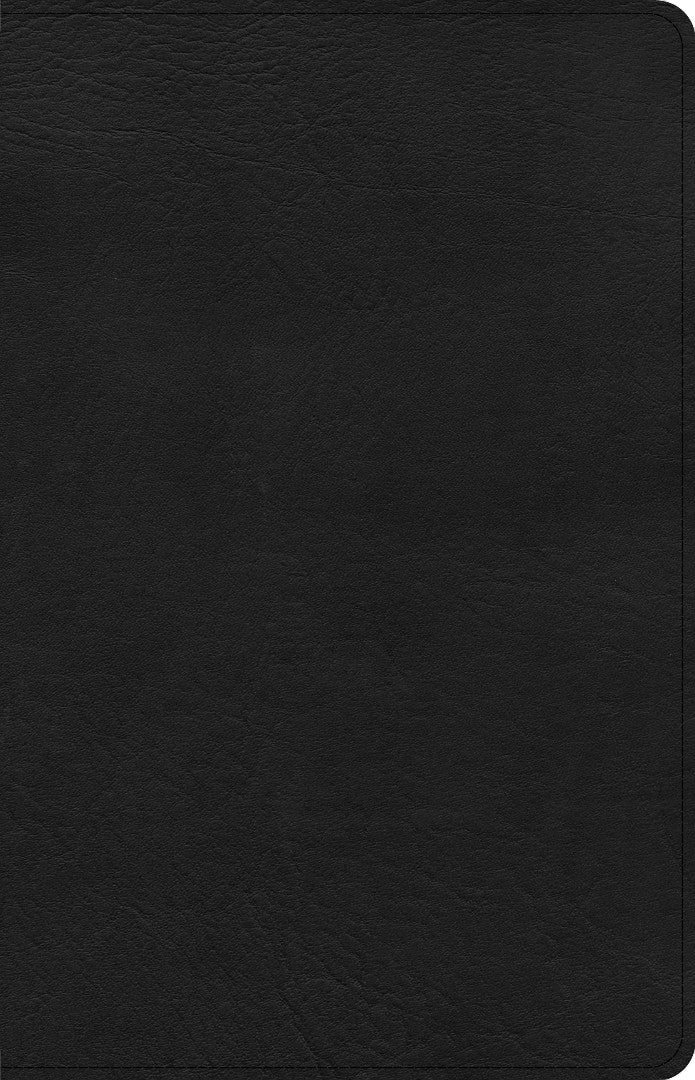 CSB Large Print Personal Size Reference Bible, Black Leather - Re-vived