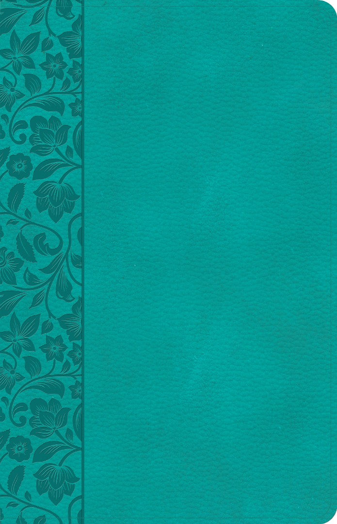 CSB Large Print Personal Size Reference Bible, Teal - Re-vived