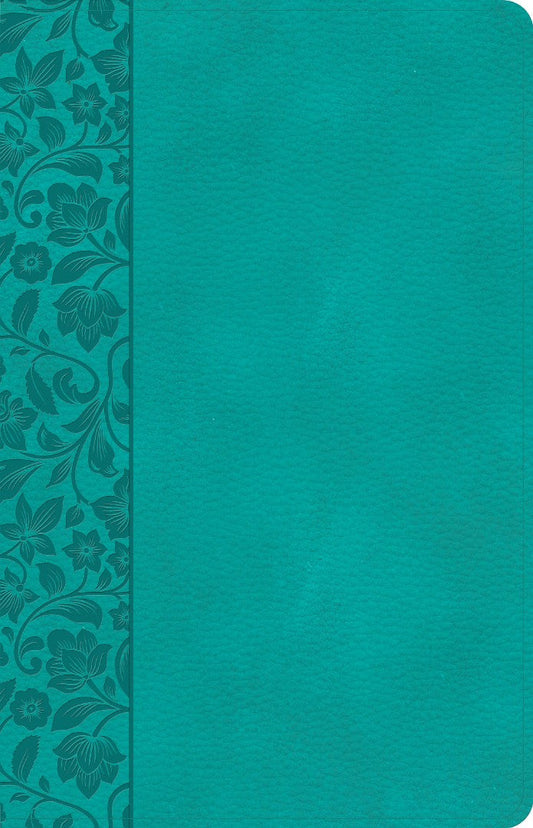 CSB Large Print Personal Size Reference Bible, Teal - Re-vived