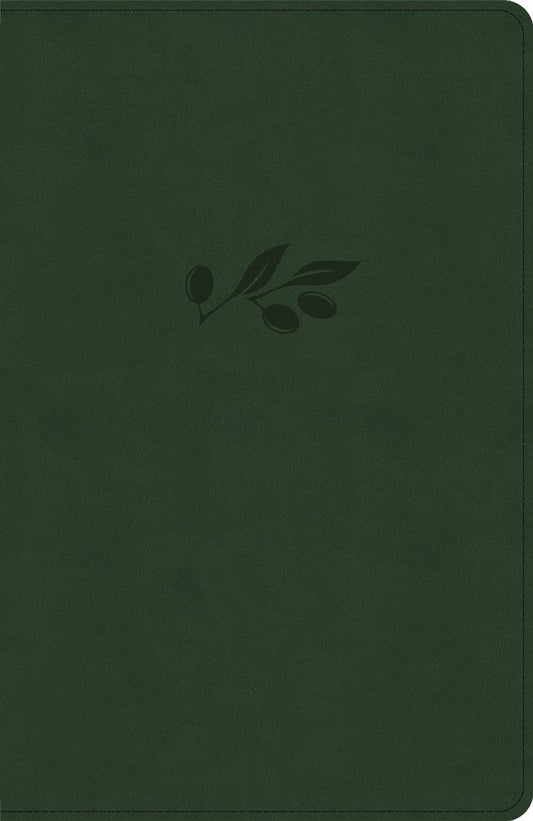KJV Thinline Bible, Olive LeatherTouch - Re-vived