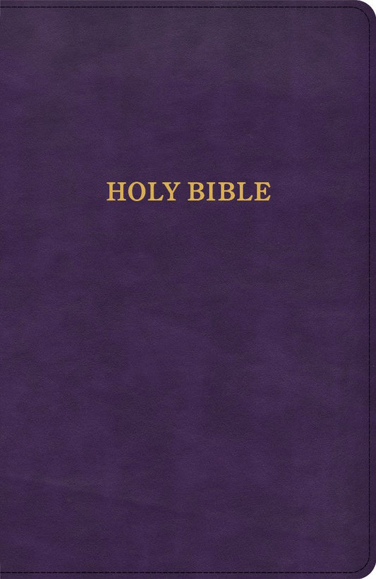 KJV Thinline Bible, Purple LeatherTouch - Re-vived