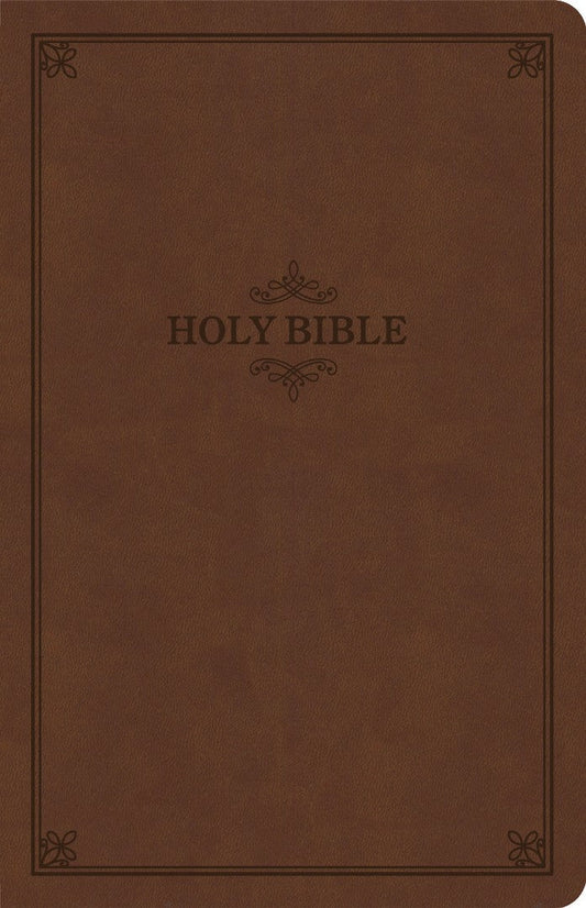 KJV Thinline Bible, Brown LeatherTouch, Value Edition - Re-vived
