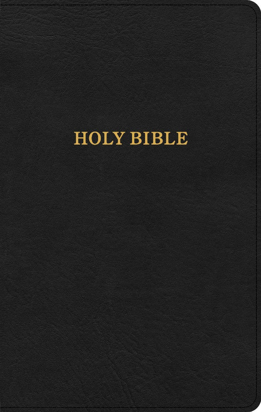 KJV Thinline Reference Bible, Black LeatherTouch - Re-vived