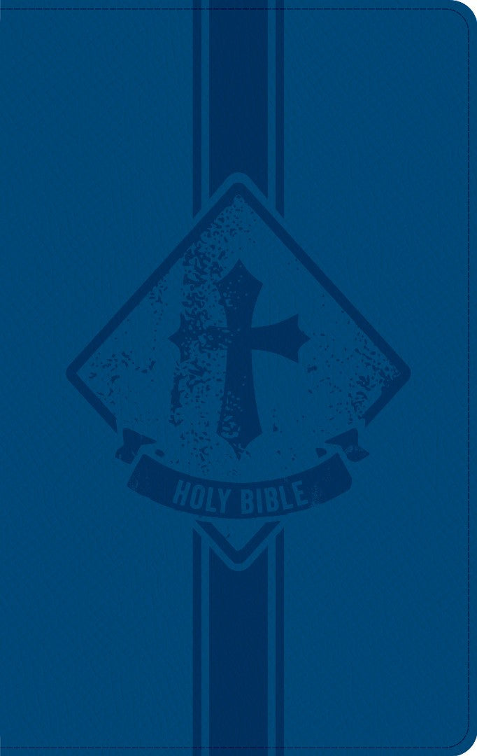 KJV Kids Bible, Thinline Edition, Navy LeatherTouch - Re-vived
