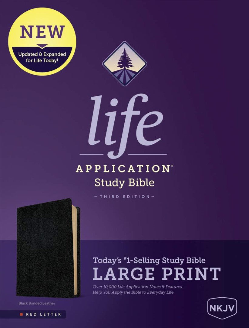 NKJV Life Application Study Bible Third Edition, Large Print - Re-vived