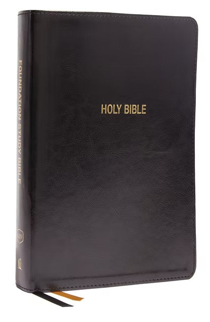 KJV Foundation Study Bible, Large Print, Red Letter, Black - Re-vived