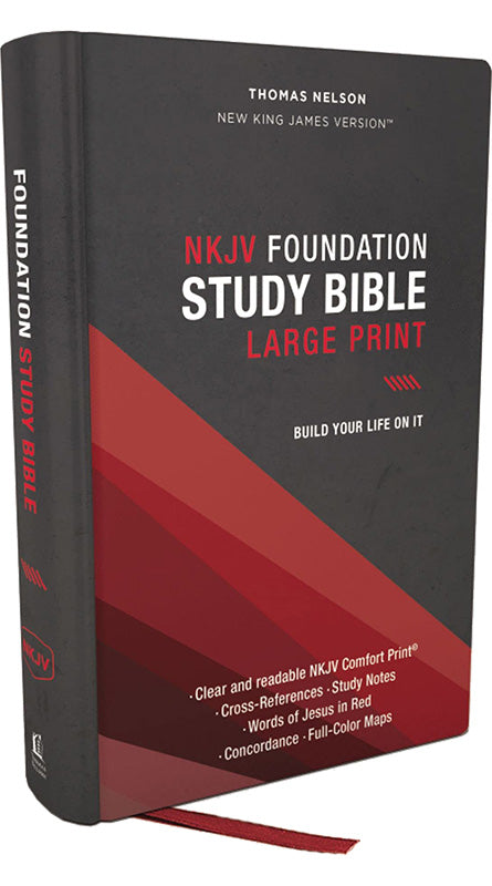 NKJV Foundation Study Bible, Large Print, Red Letter - Re-vived
