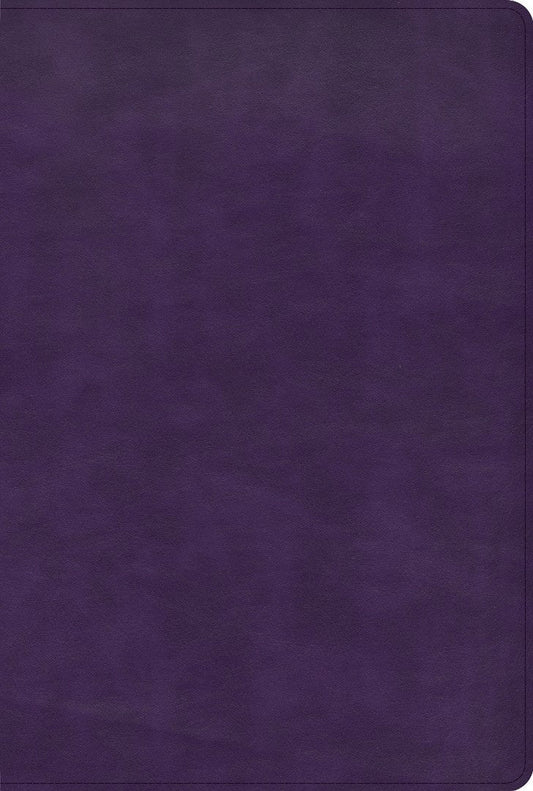 KJV Large Print Thinline Bible, Plum LeatherTouch - Re-vived