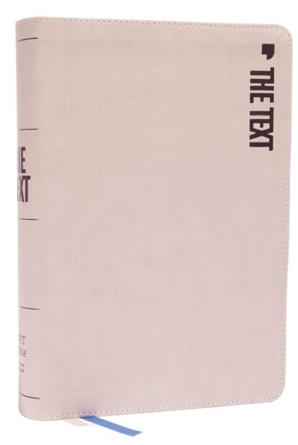 NET The Text Bible Leathersoft, Stone, Comfort Print - Re-vived