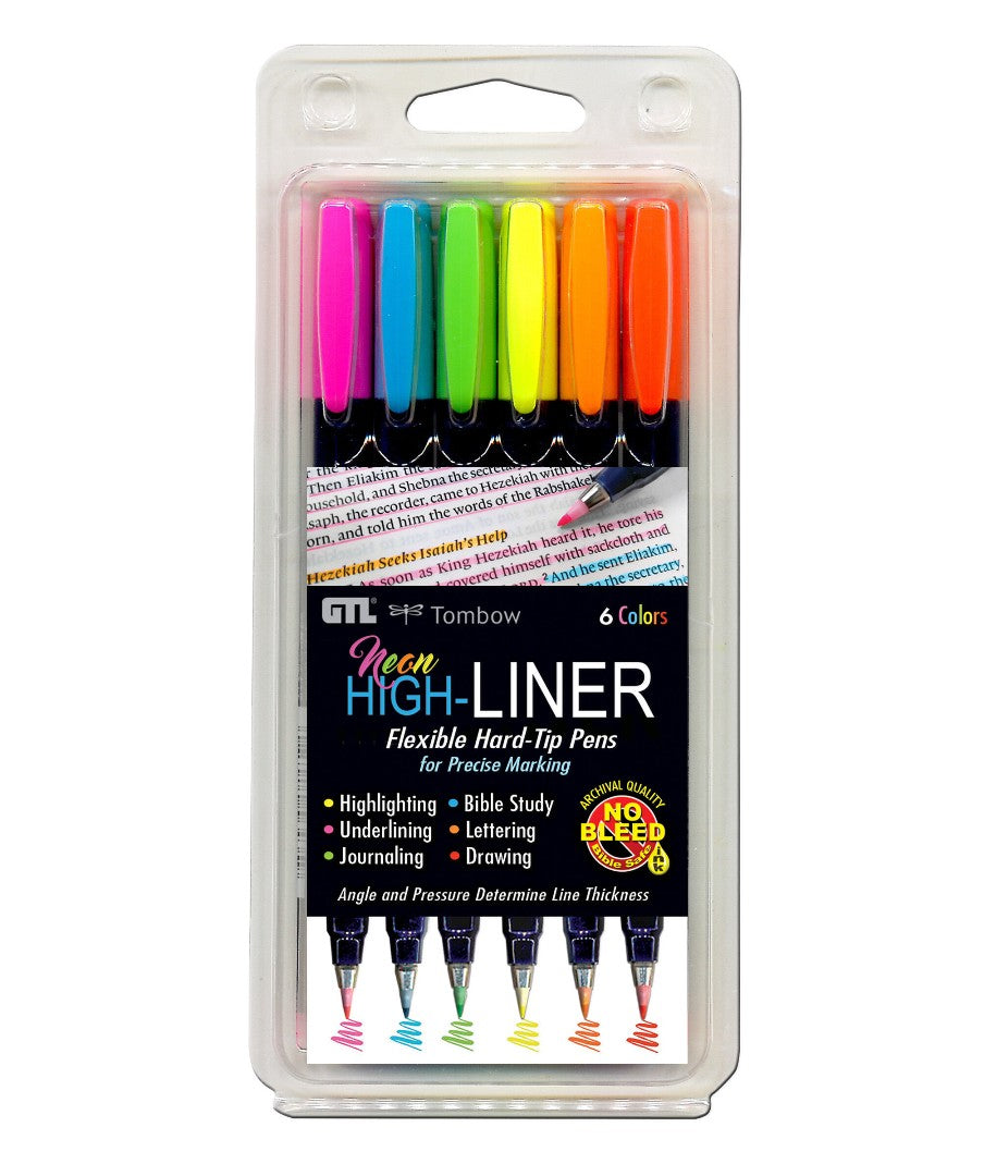 Neon Highlighter Hard-Tip (Set of 6) - Re-vived