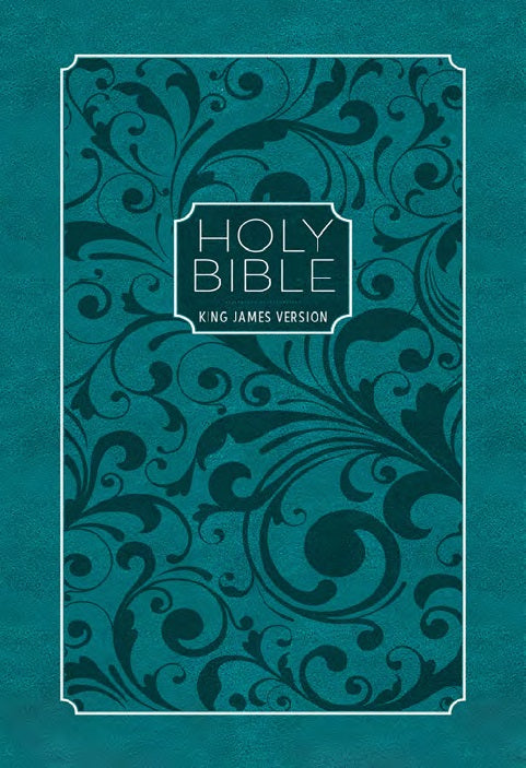 KJV Holy Bible, Zip Turquoise - Re-vived