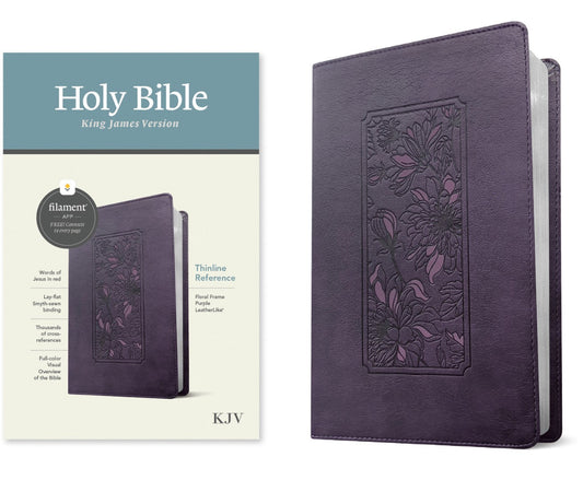 KJV Thinline Reference Bible, Filament Edition, Purple - Re-vived