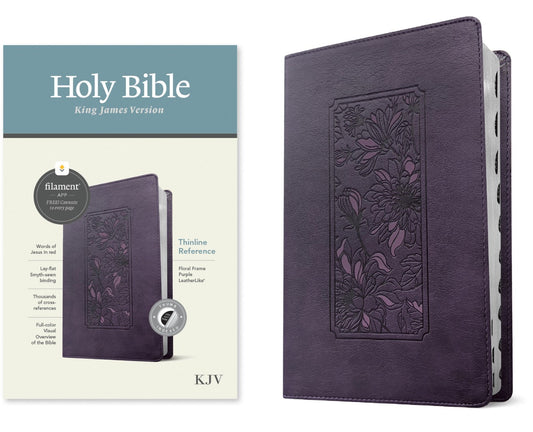 KJV Thinline Reference Bible, Filament Edition, Purple - Re-vived